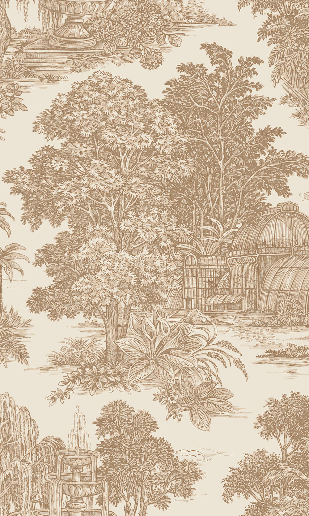 Rust Timeless Garden Toile Wallpaper R9665
