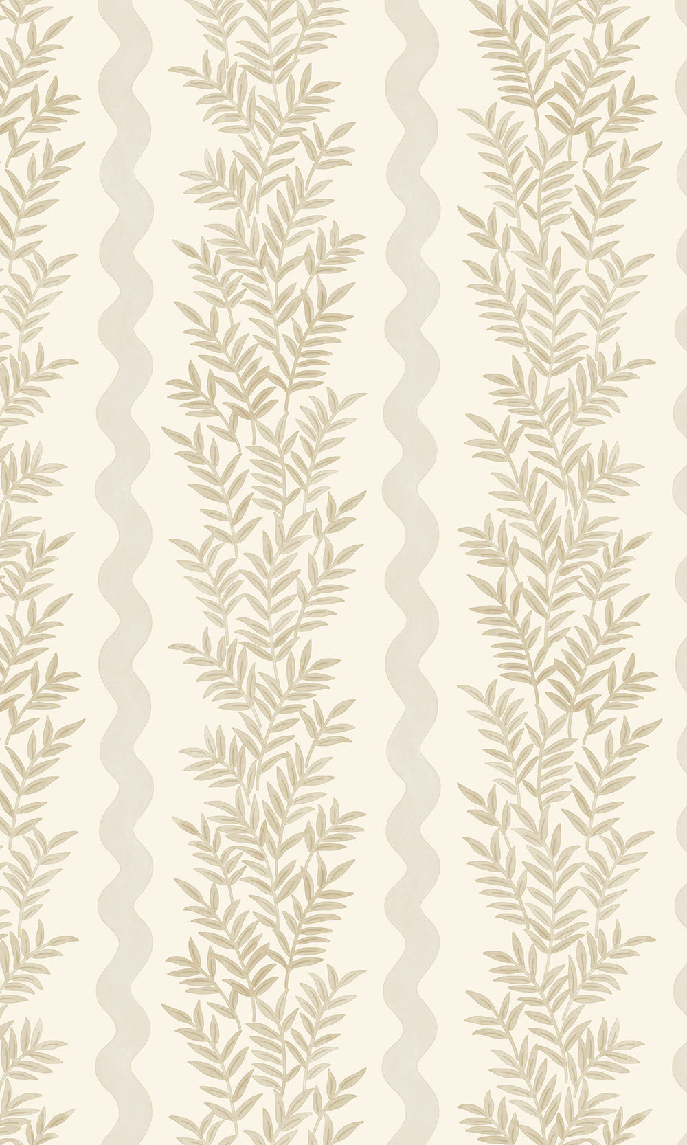 Natural Floral Stripe Wallpaper R9669