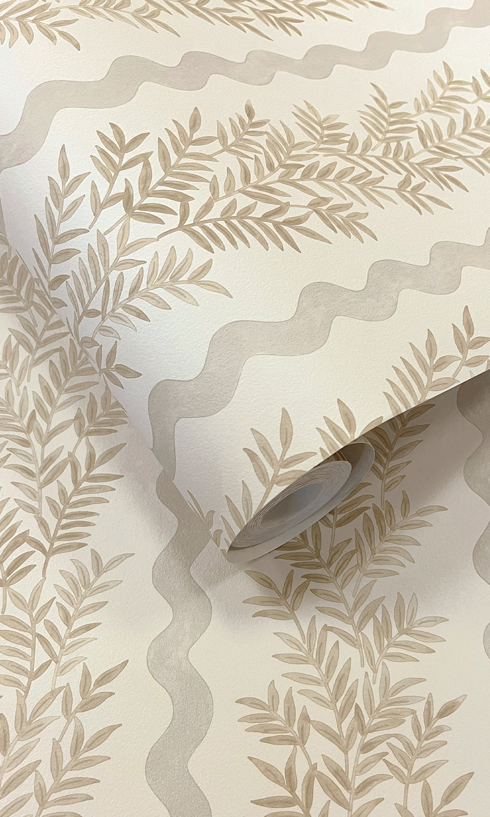 Natural Floral Stripe Wallpaper R9669
