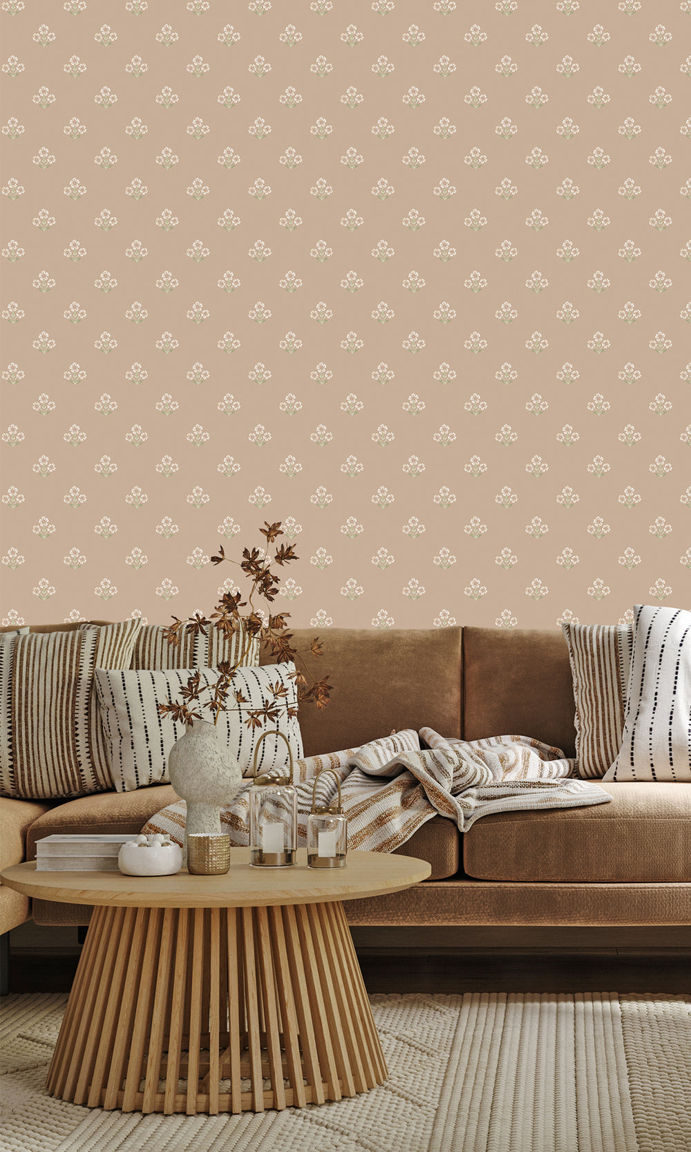 Plaster Timeless Bloom Floral Wallpaper R9671