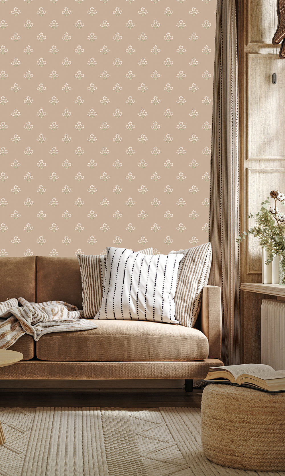 Plaster Timeless Bloom Floral Wallpaper R9671