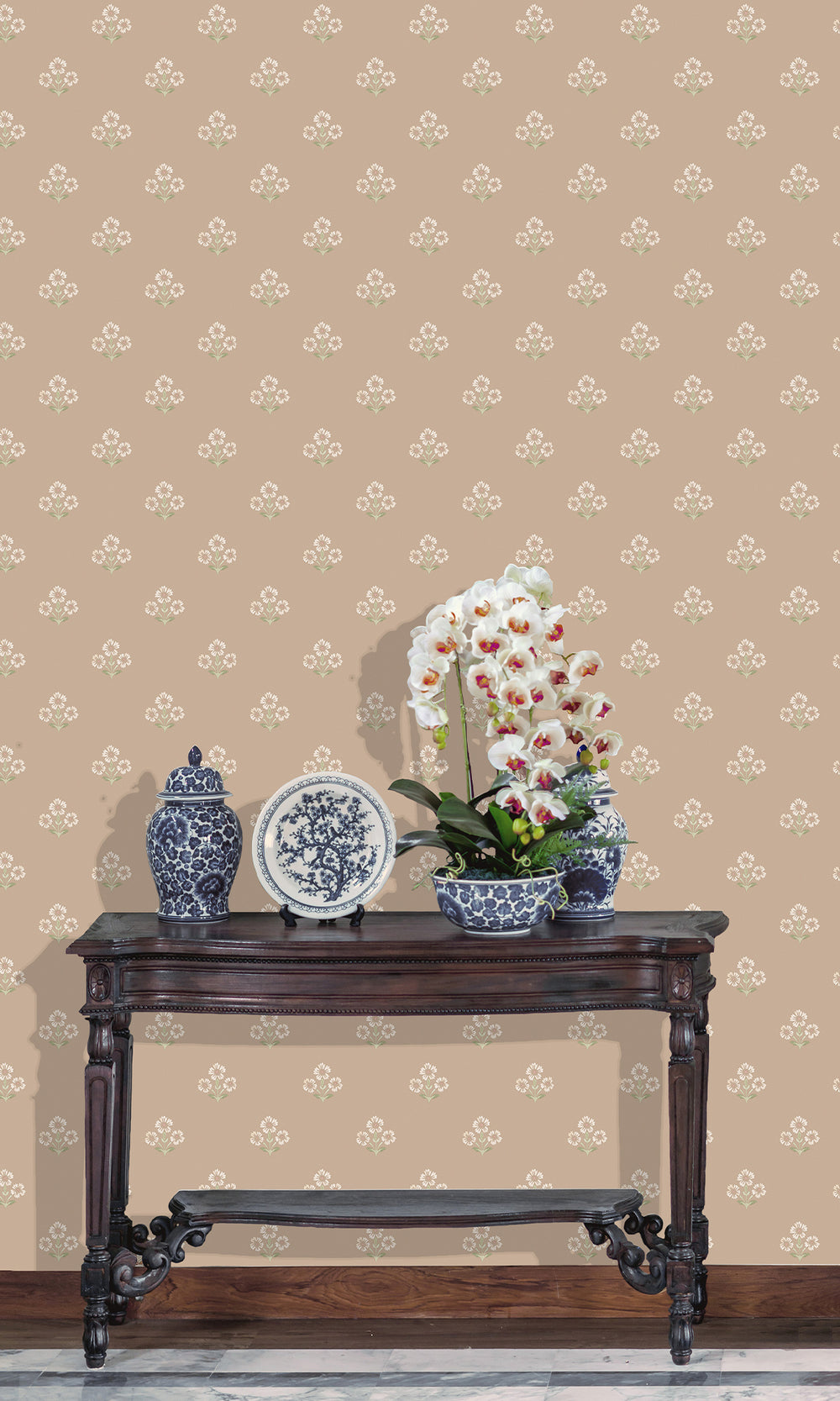 Plaster Timeless Bloom Floral Wallpaper R9671