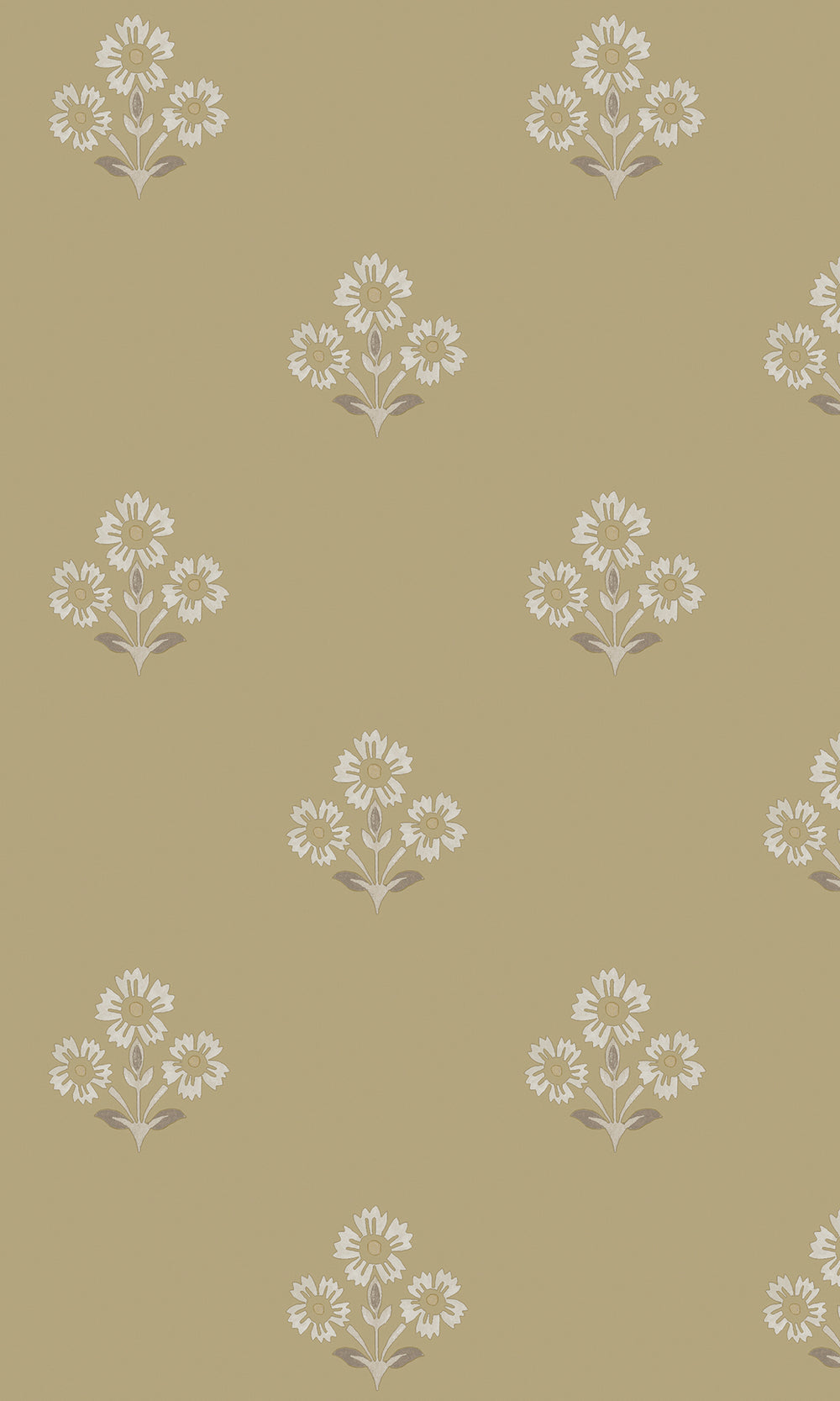 Ochre Timeless Bloom Floral Wallpaper R9674