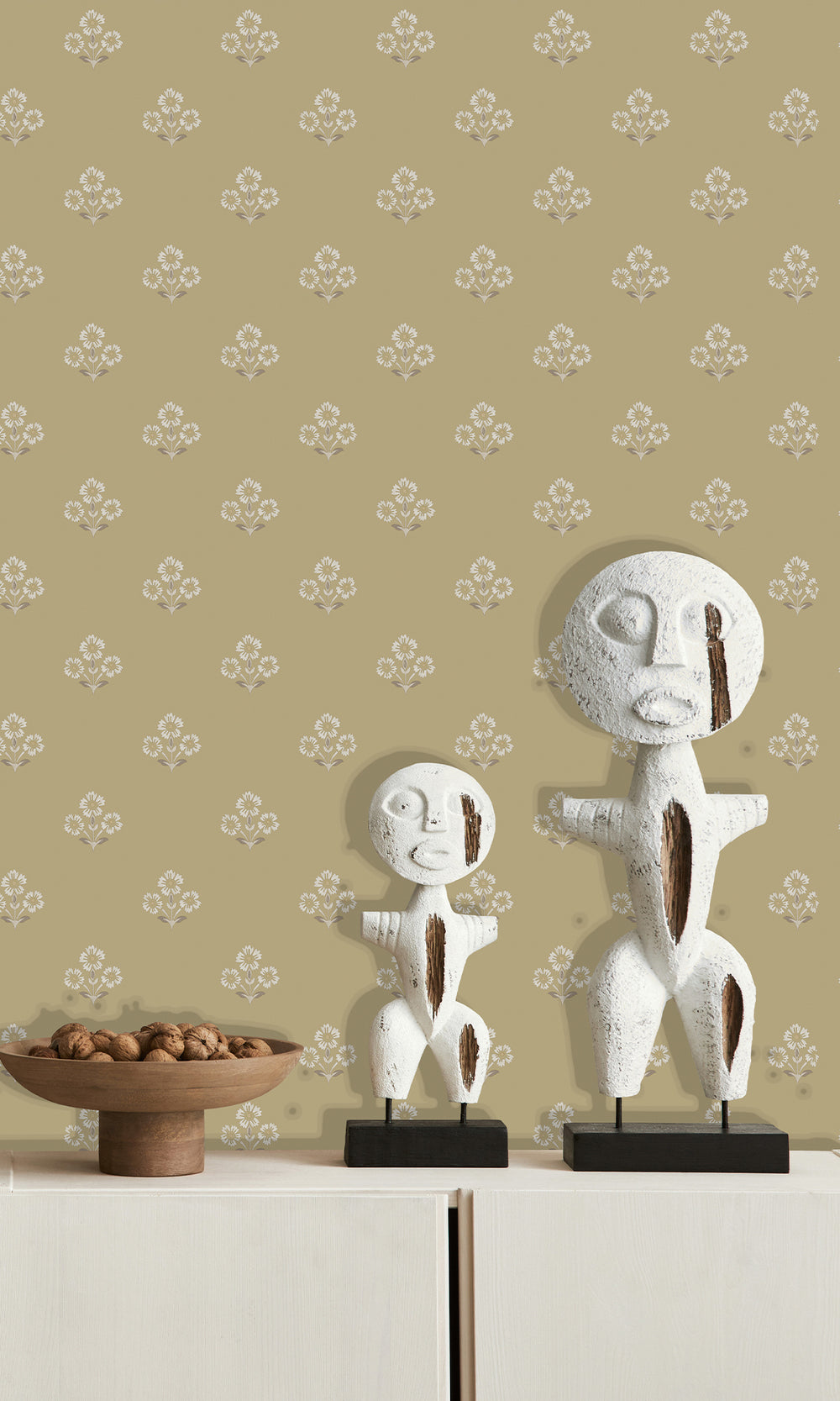 Ochre Timeless Bloom Floral Wallpaper R9674