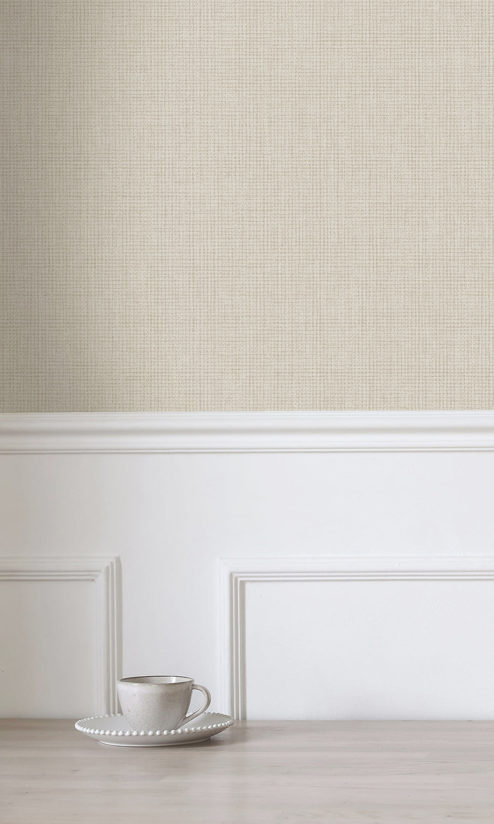 Natural Linen Weave Textured Wallpaper R9679