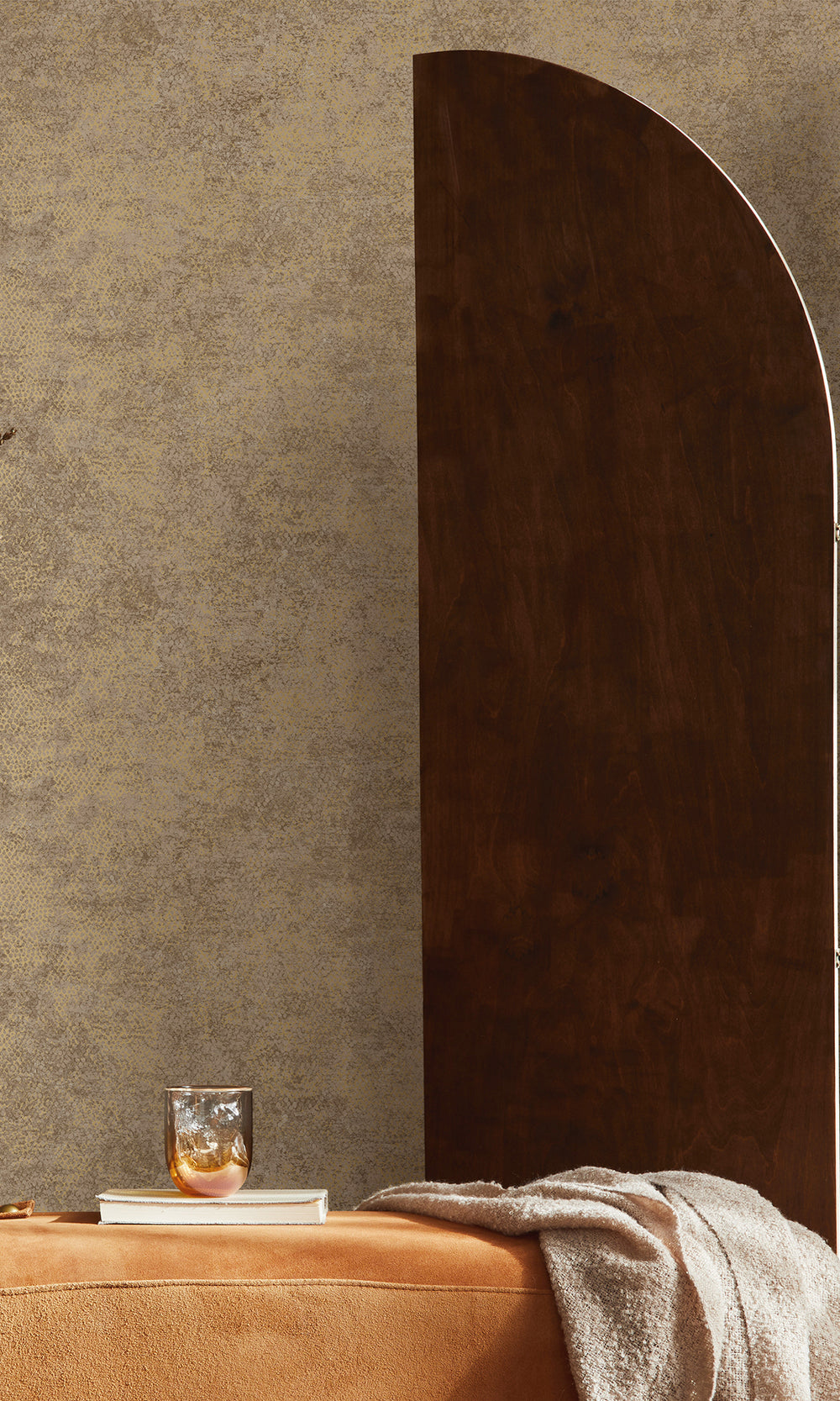Rust Serpent Luxe Textured Wallpaper R9680