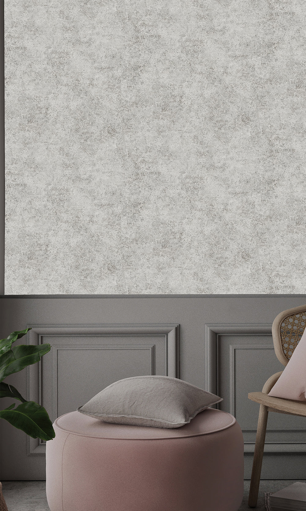 Grey Serpent Luxe Textured Wallpaper R9681