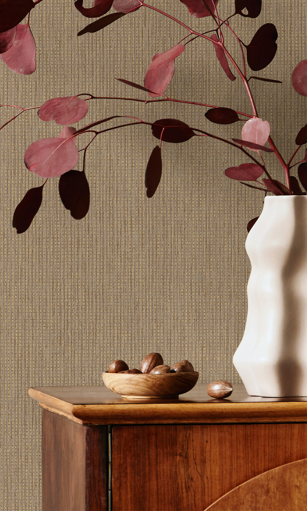 Rust Woven Luxe Textured Wallpaper R9684