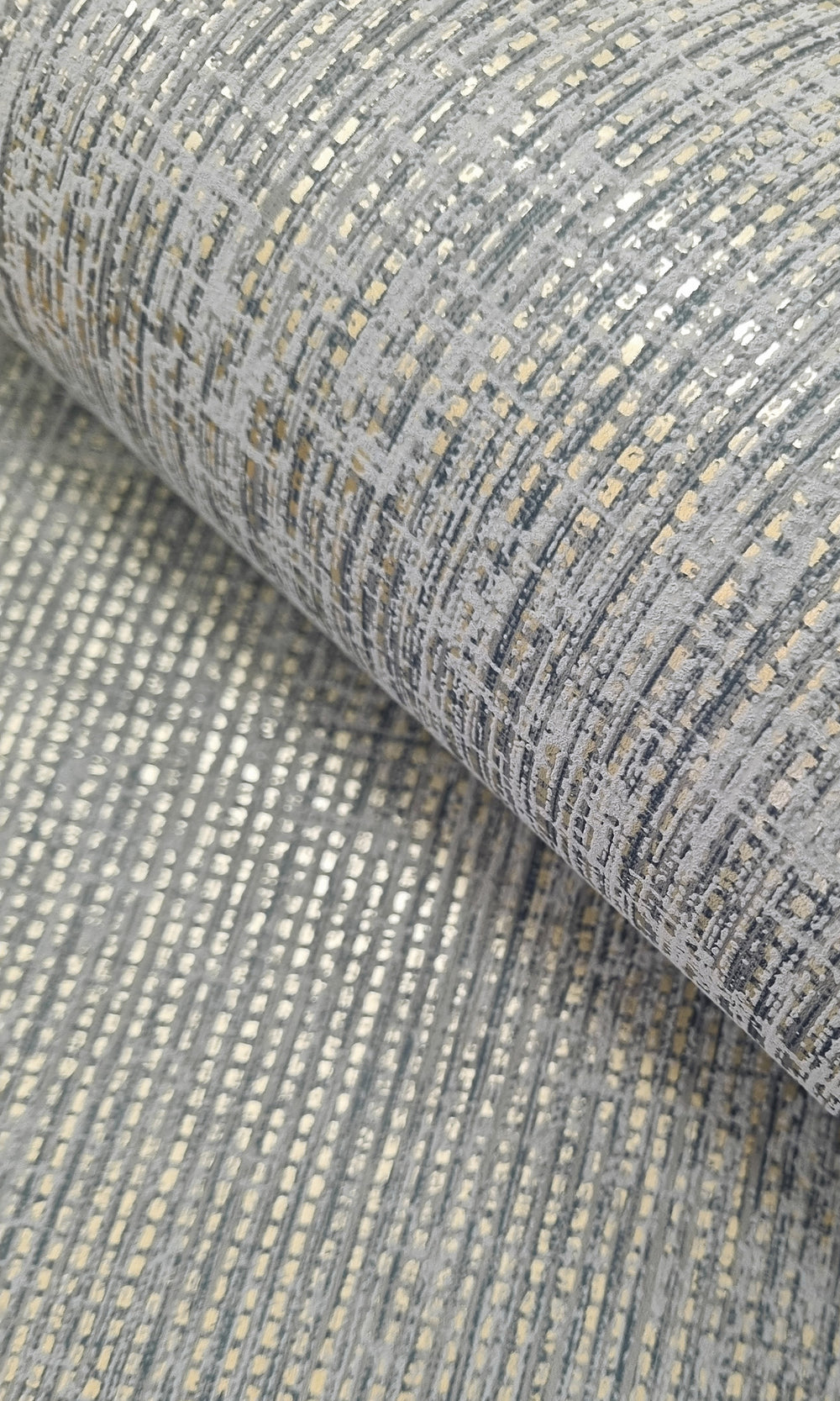 Blue Woven Luxe Textured Wallpaper R9686