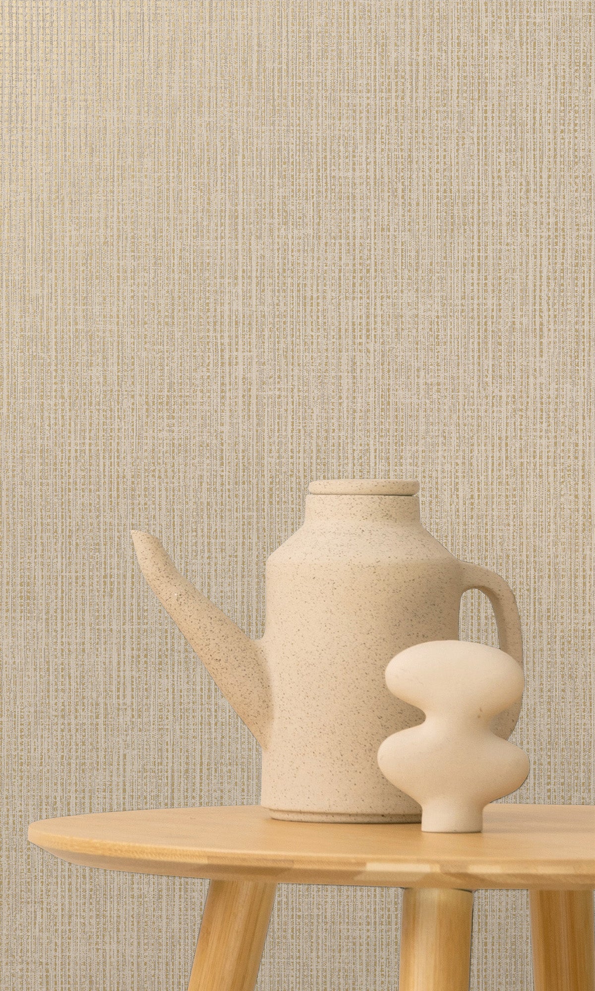 Taupe Woven Luxe Textured Wallpaper R9688