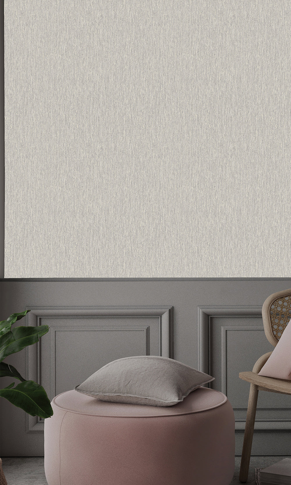 Grey Wicker Weave Textured Wallpaper R9691