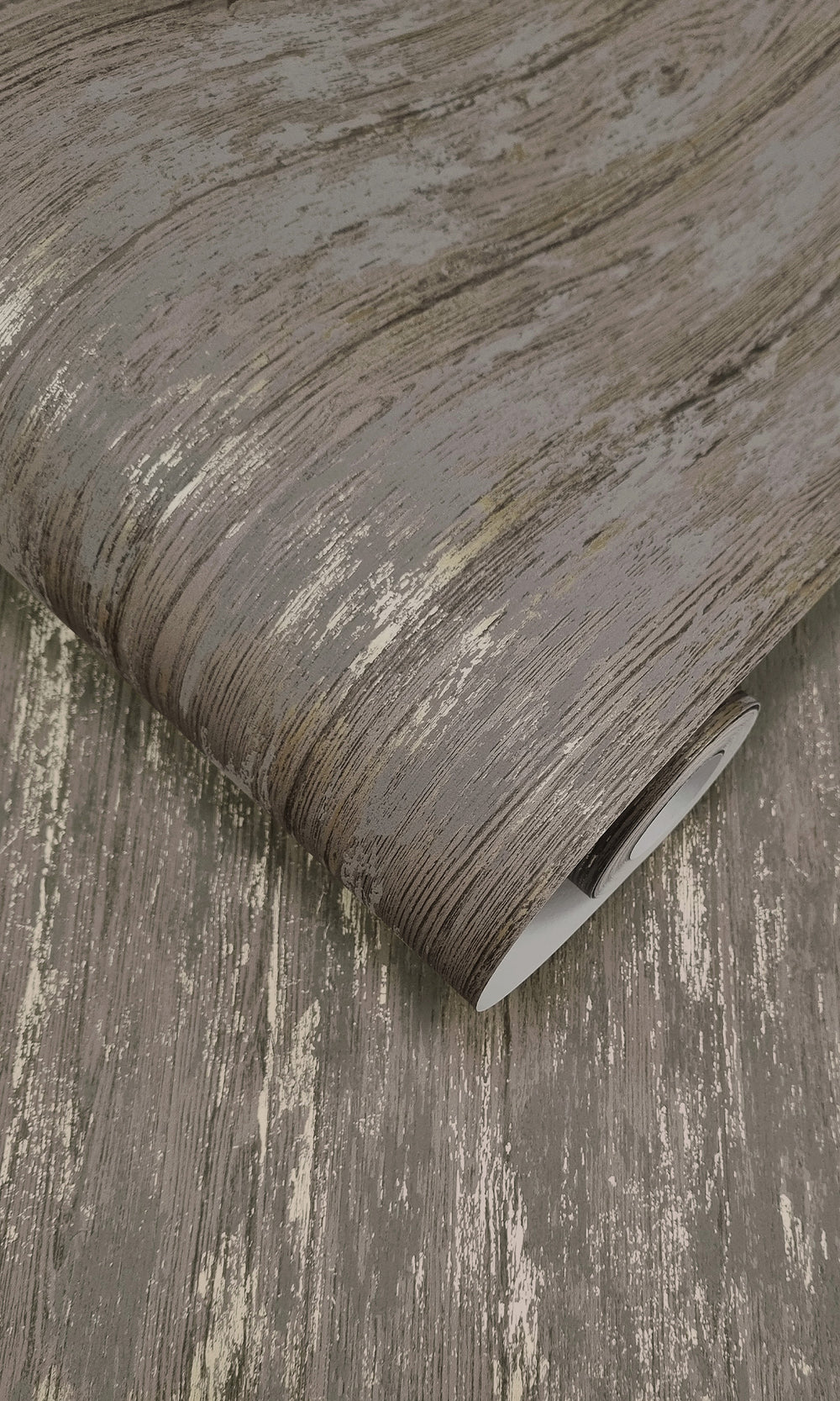 Charcoal Rustic Timber Textured Wallpaper R9693