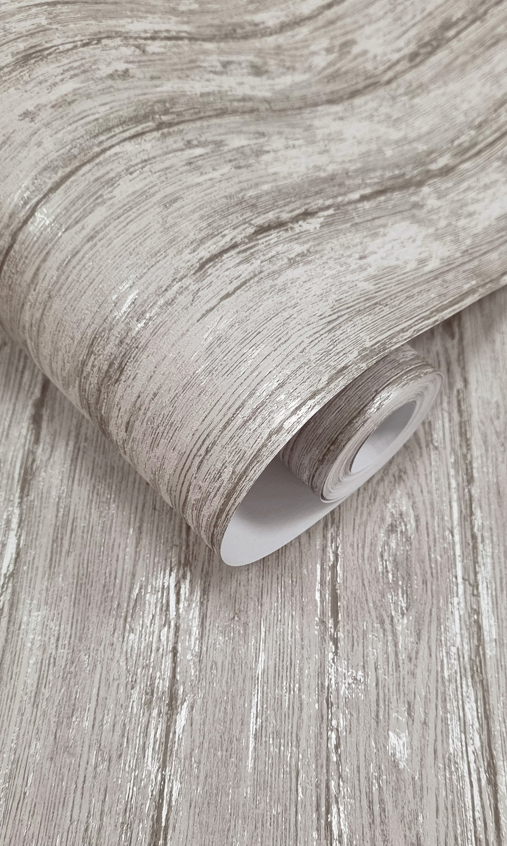 Grey Rustic Timber Textured Wallpaper R9694
