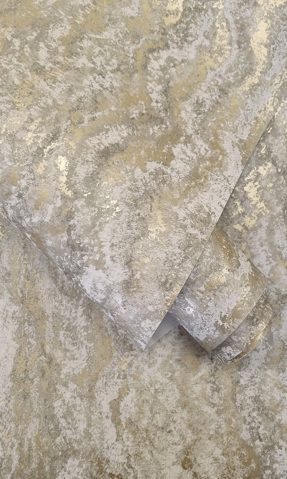 Grey Marble Striation Textured Wallpaper R9697