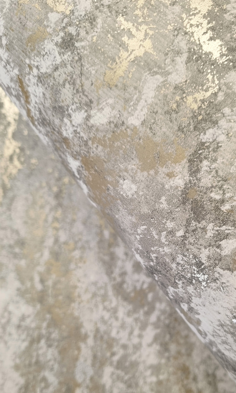 Grey Marble Striation Textured Wallpaper R9697