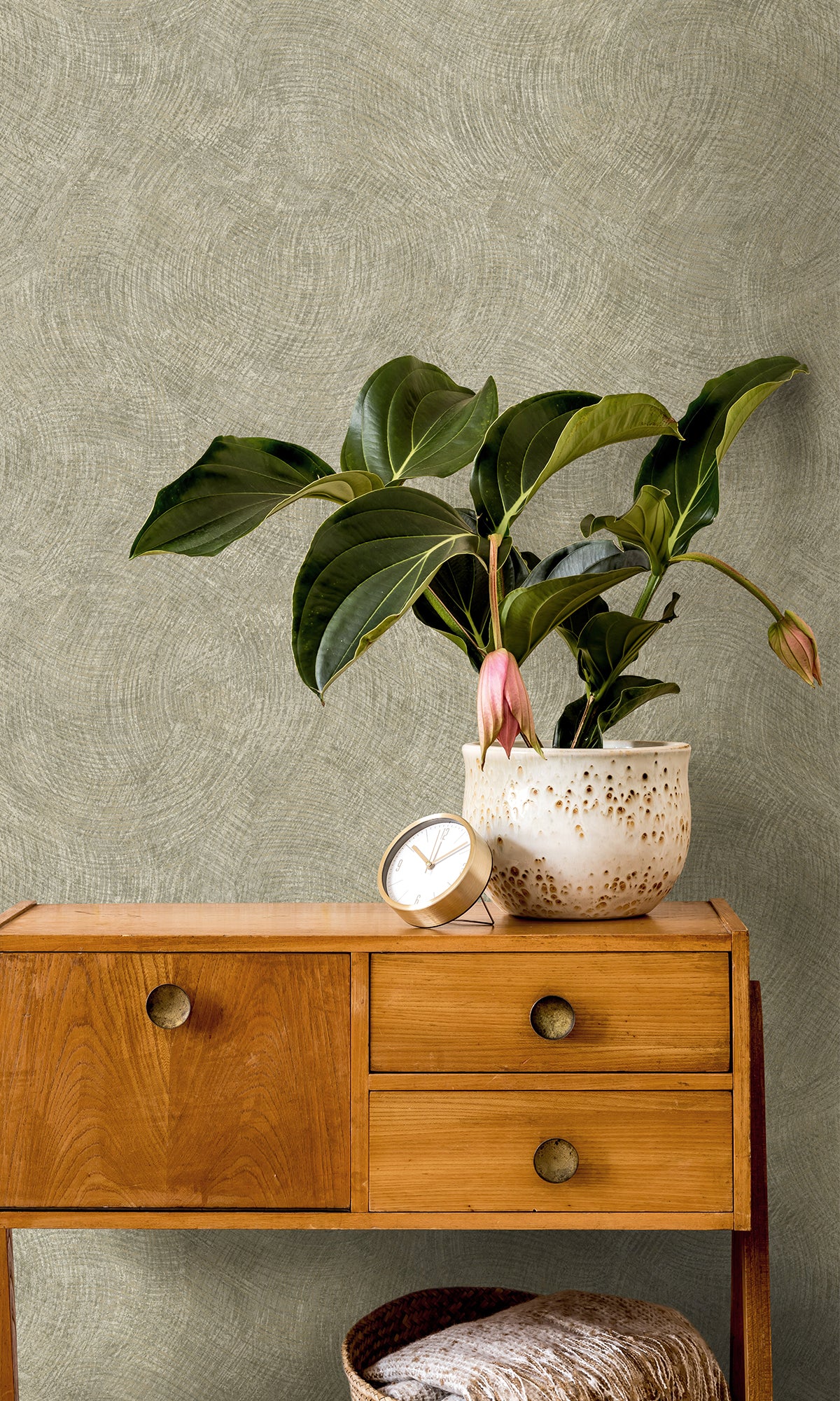 Sage Wave Motion Textured Wallpaper R9702