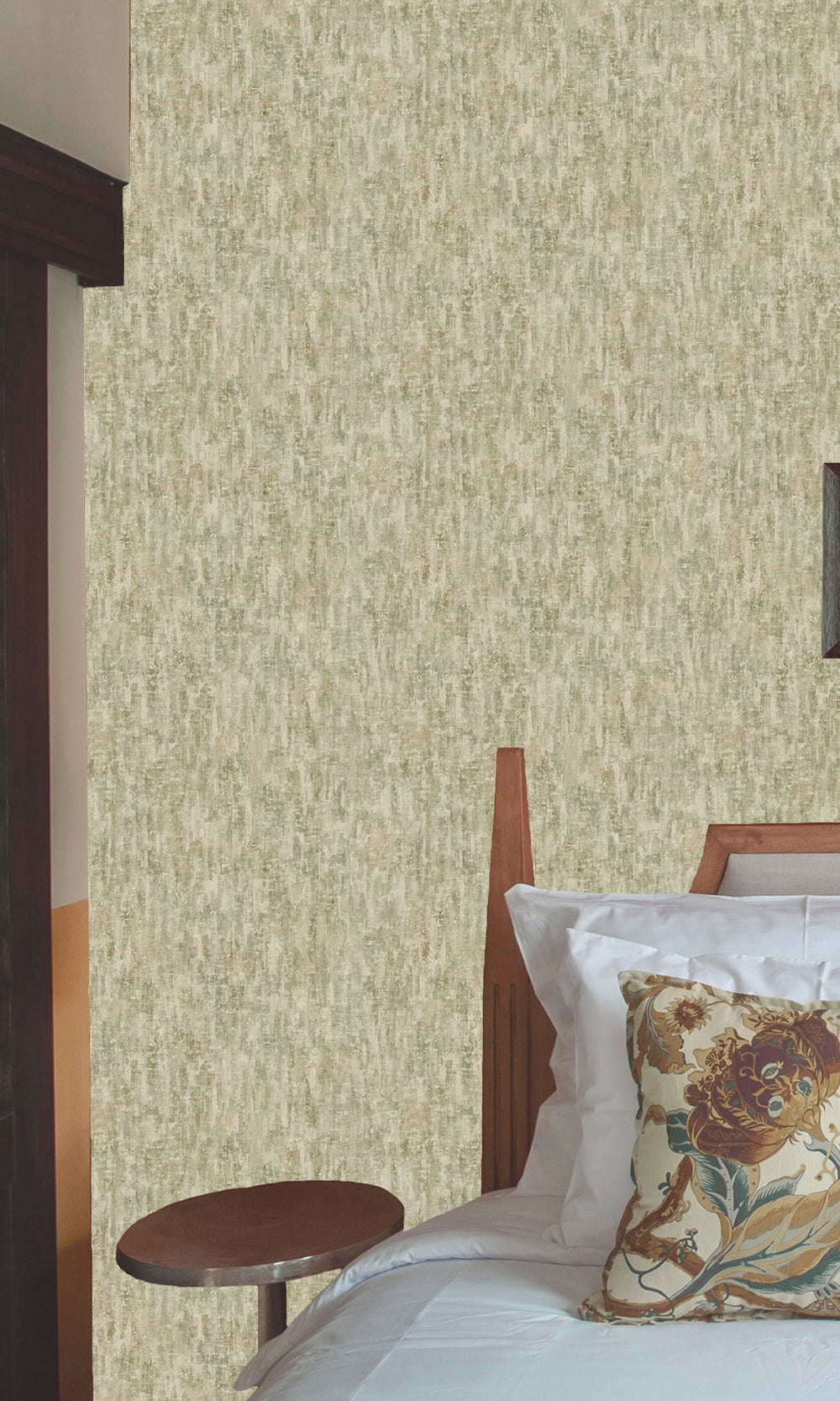 Sage Watercolor Wash Textured Wallpaper R9706