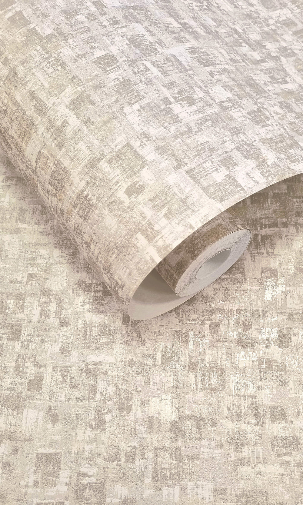 Dove Brushed Block Textured Wallpaper R9708