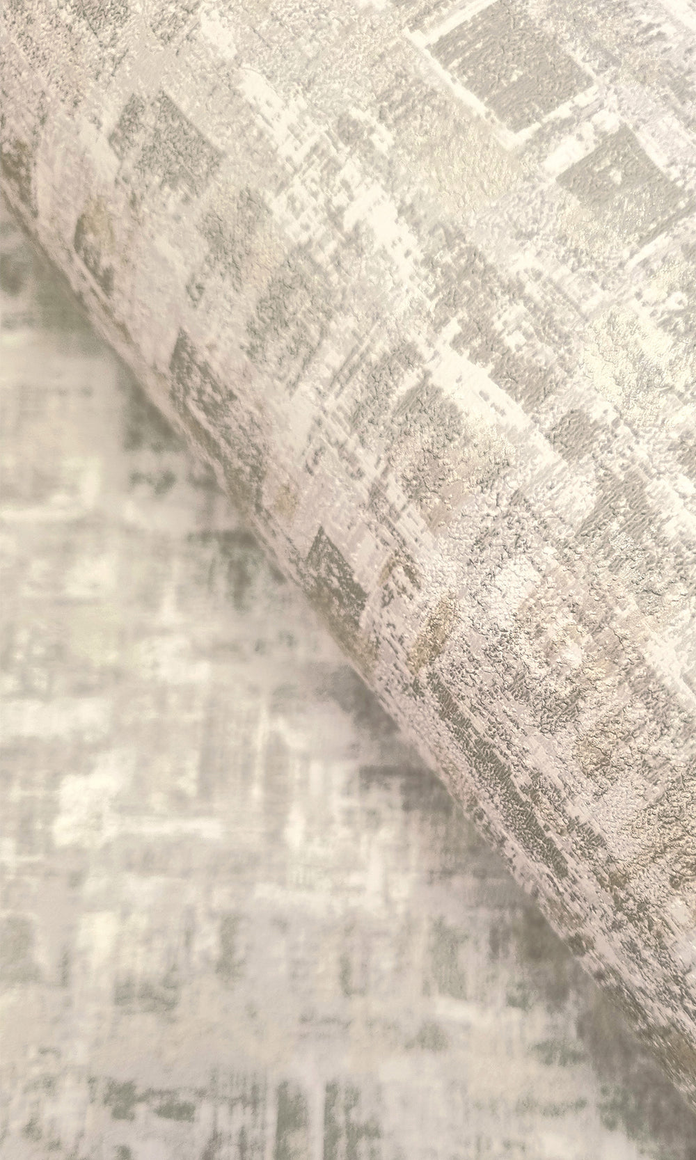 Dove Brushed Block Textured Wallpaper R9708