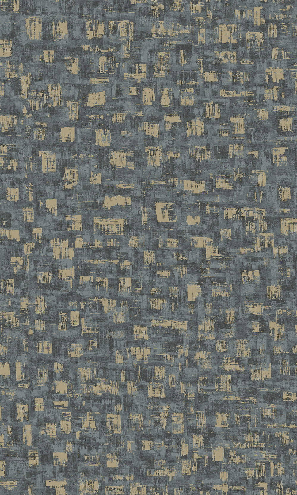 Blue Brushed Block Textured Wallpaper R9711