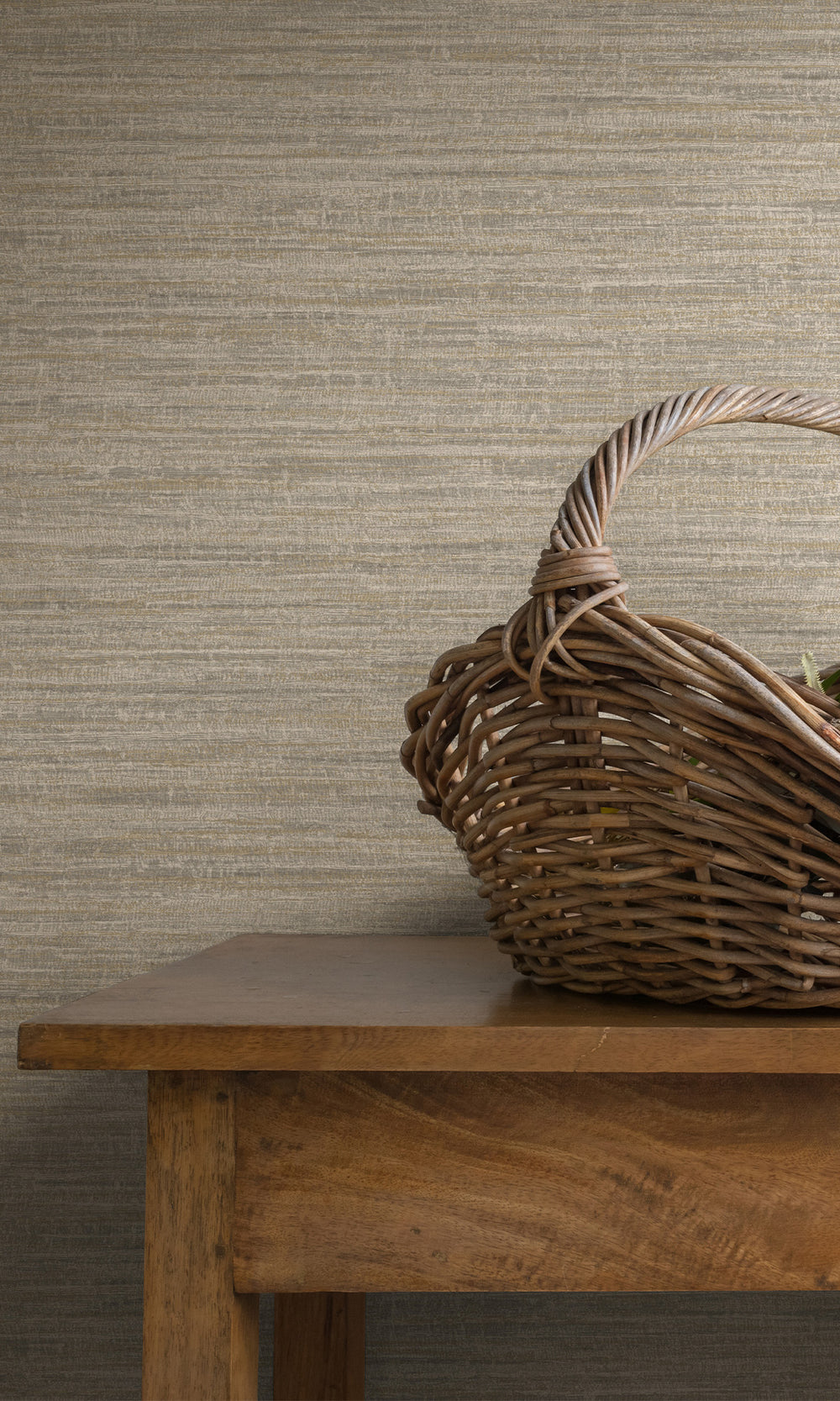 Grey Handwoven Weave Textured Wallpaper R9712