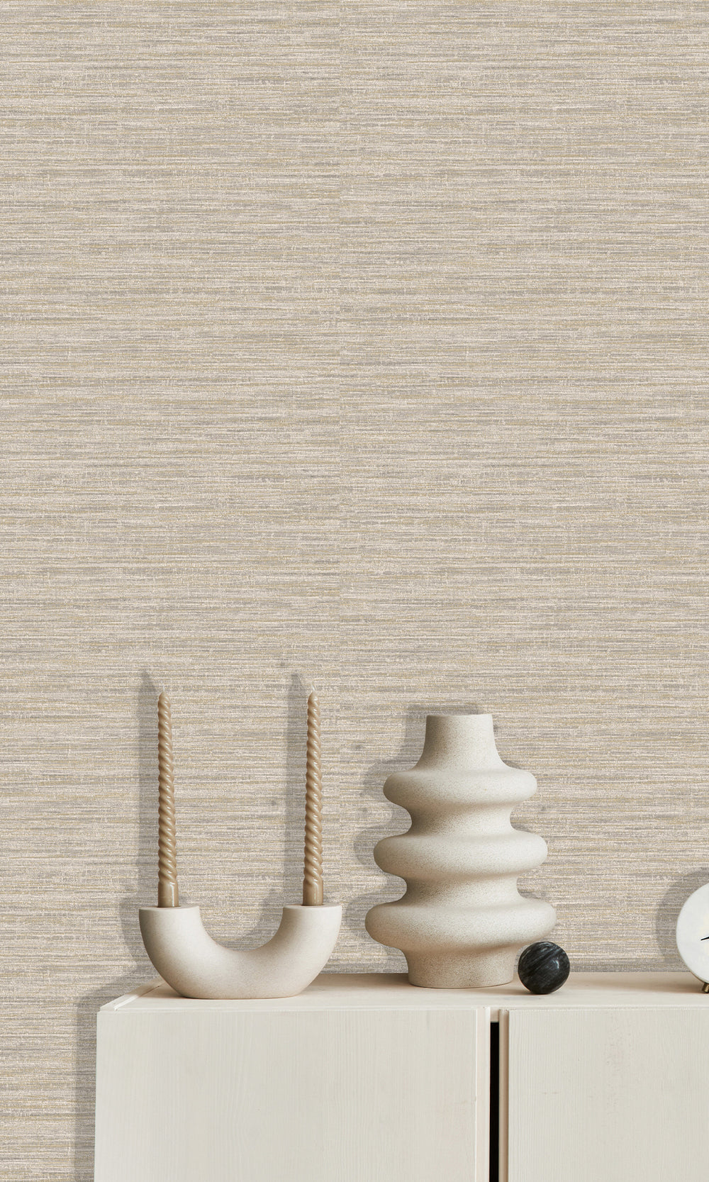 Grey Handwoven Weave Textured Wallpaper R9712