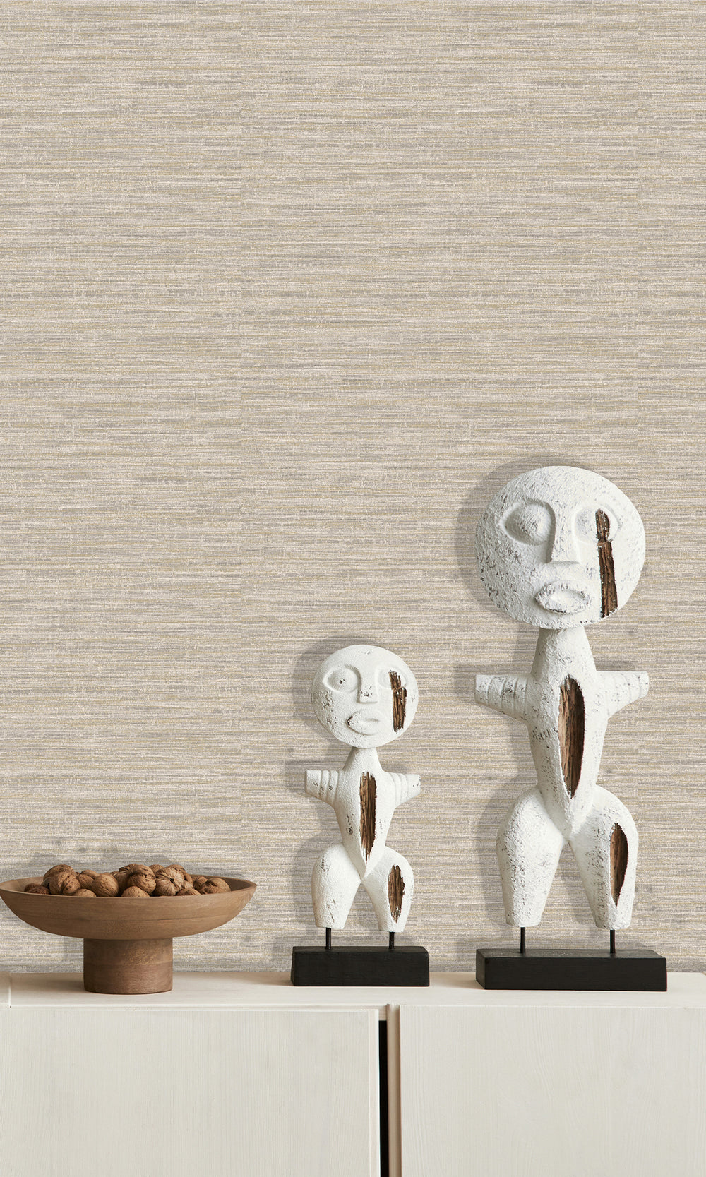 Grey Handwoven Weave Textured Wallpaper R9712