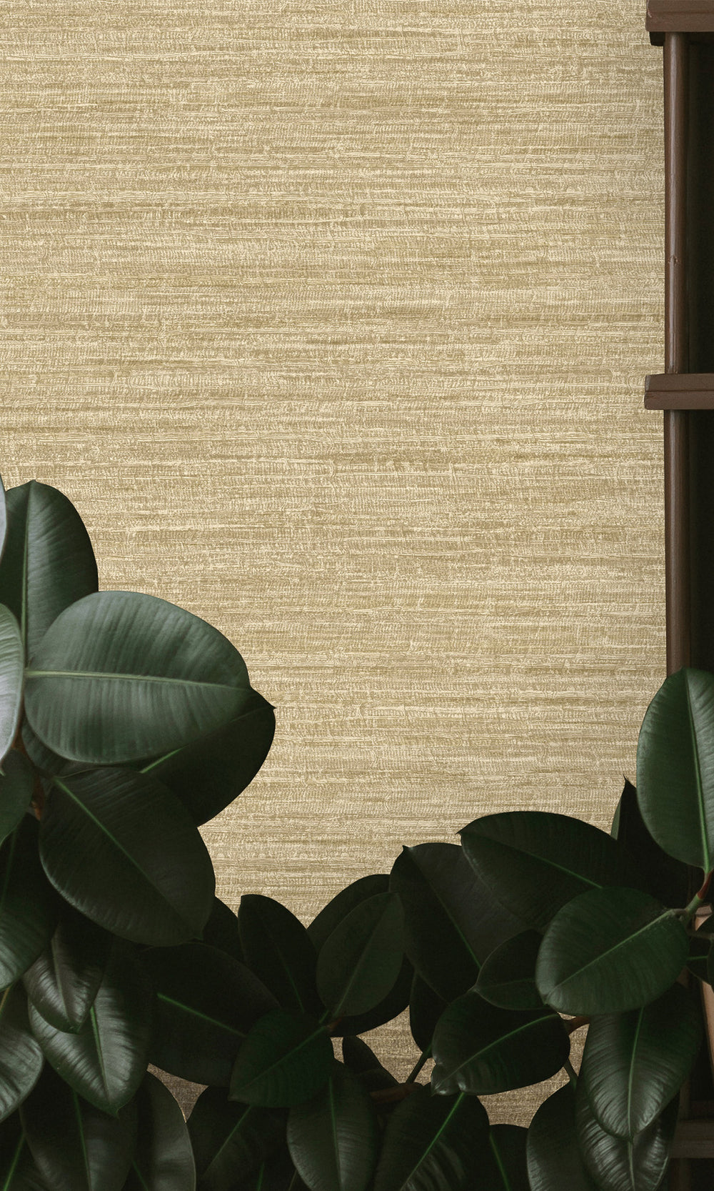 Beige Handwoven Weave Textured Wallpaper R9715