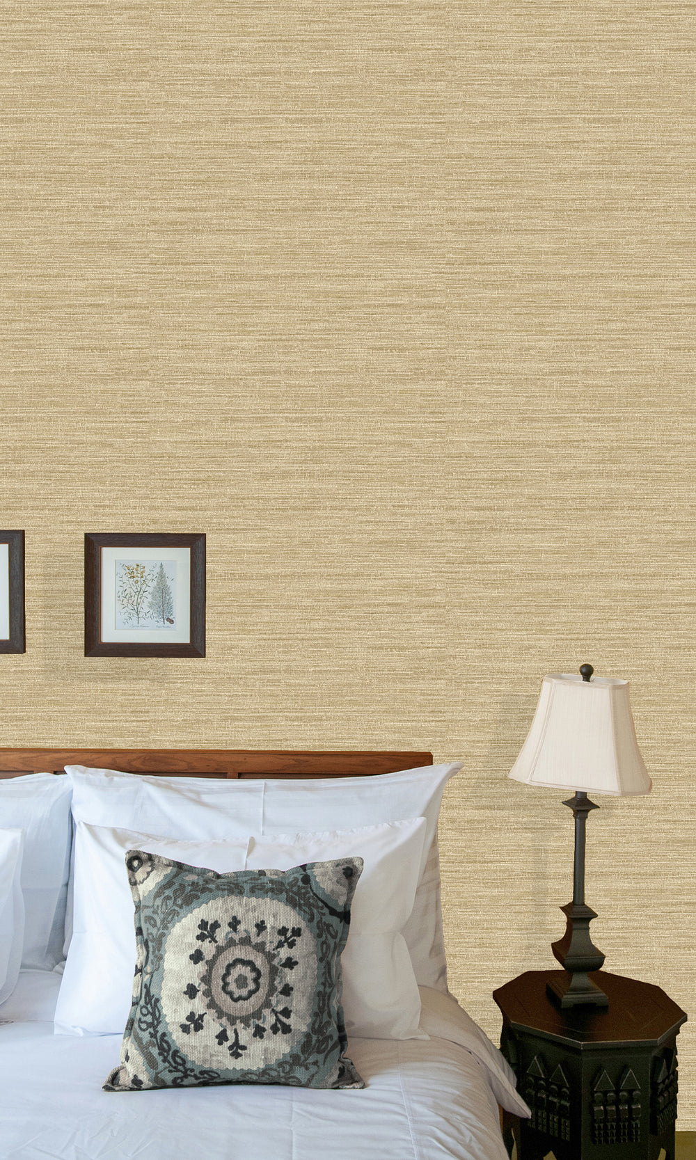 Beige Handwoven Weave Textured Wallpaper R9715