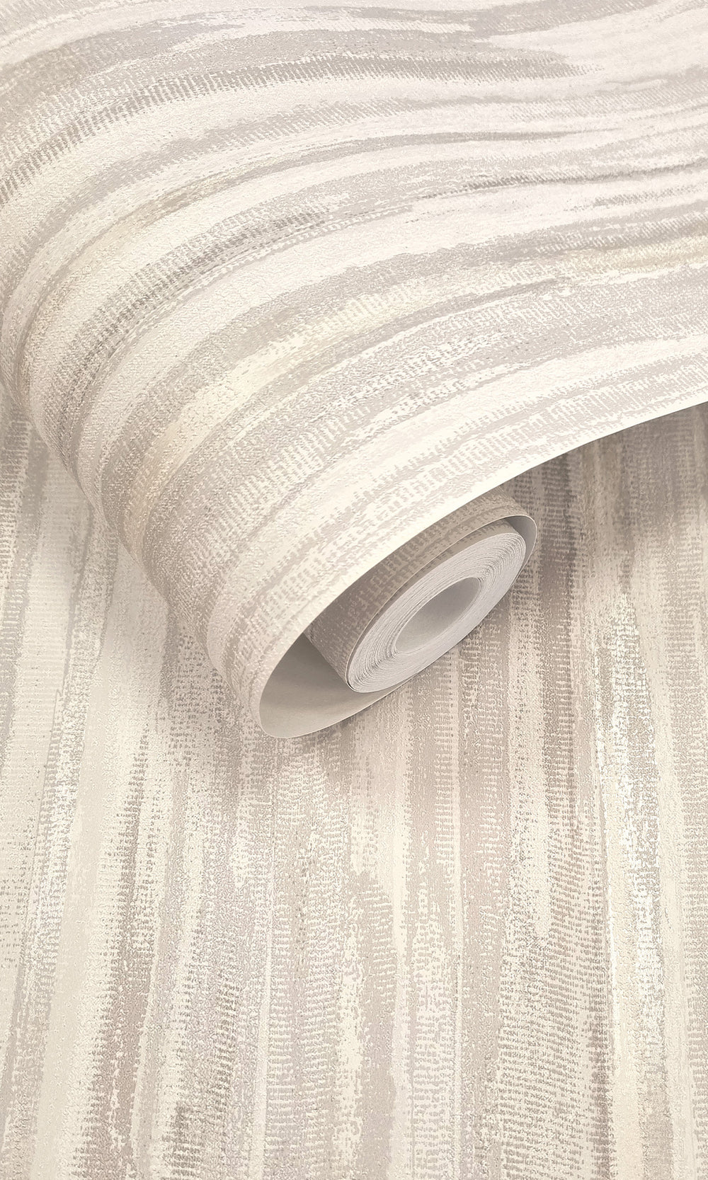 Dove Striking Textured Striped Wallpaper R9716