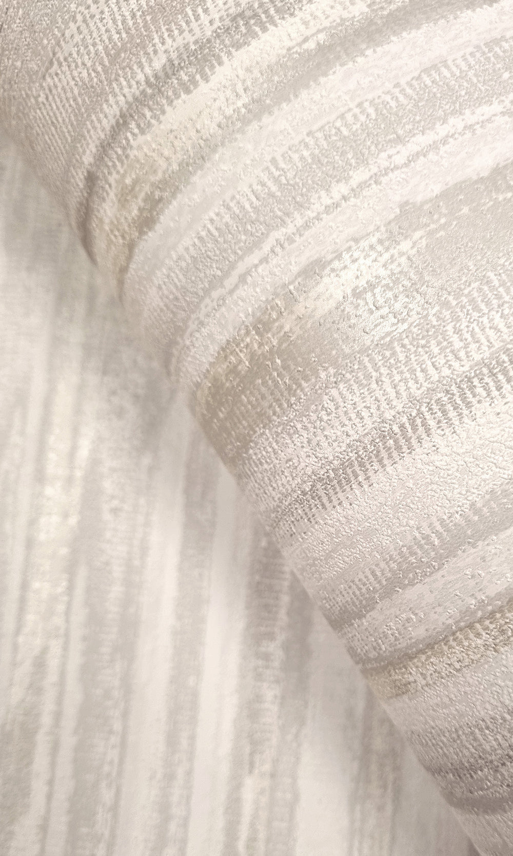 Dove Striking Textured Striped Wallpaper R9716