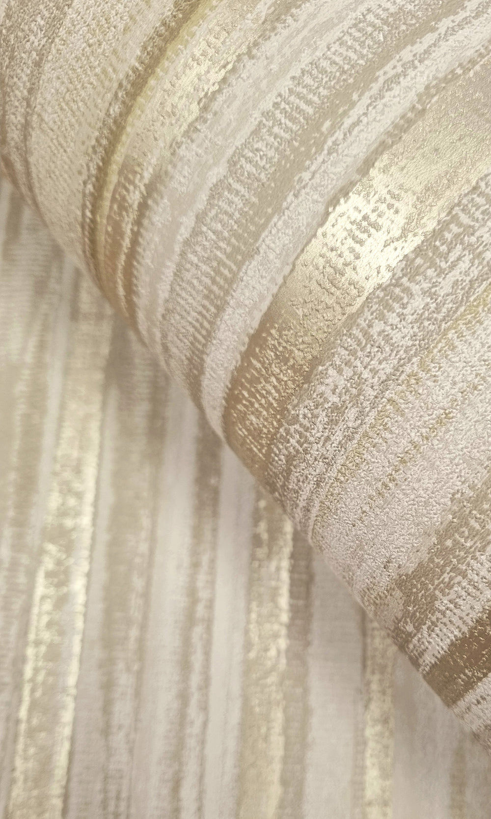 Taupe Striking Textured Striped Wallpaper R9718