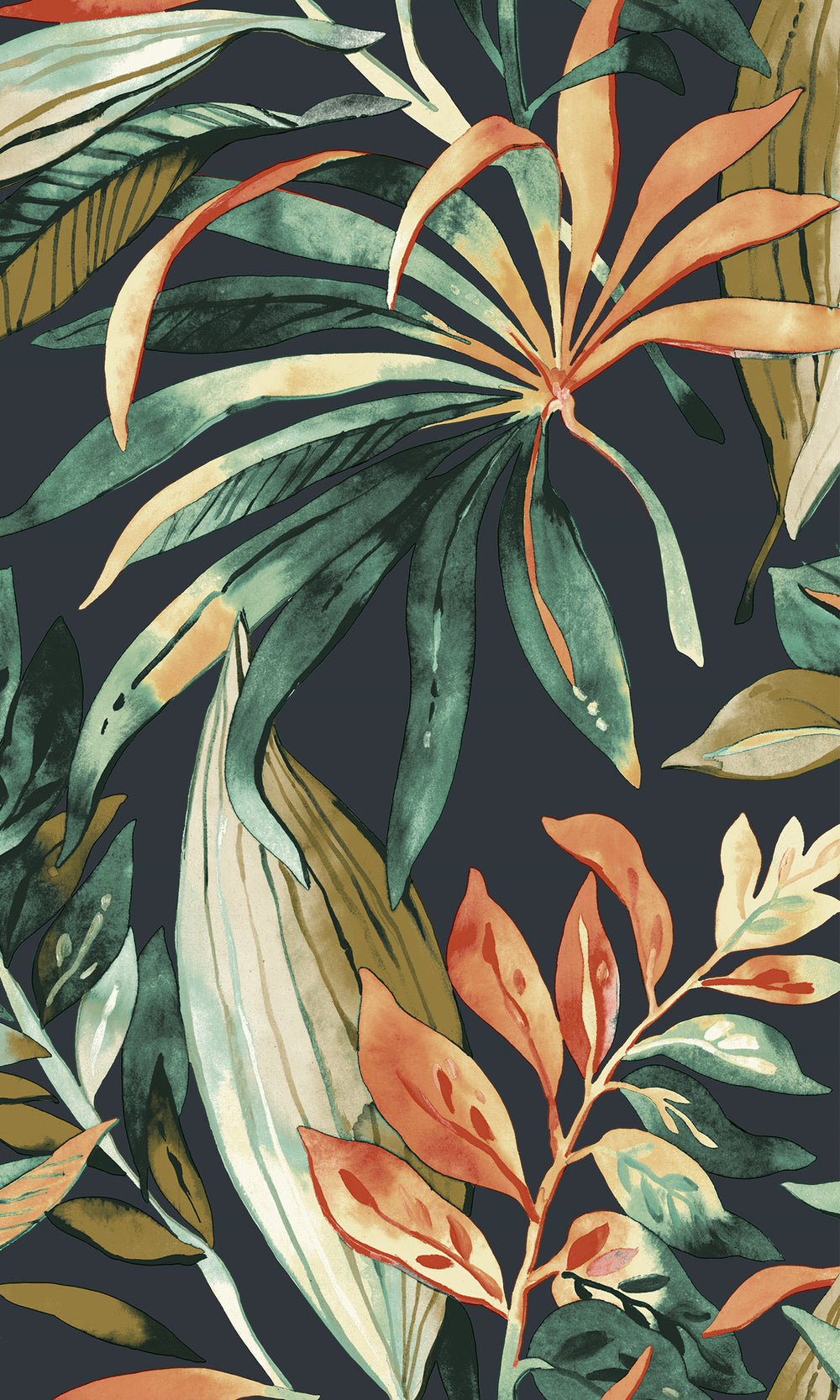 Cofferfield/Charcoal Branch/ Leaves Motives Wallpaper R9732