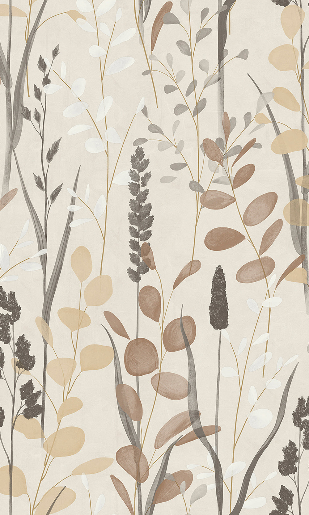 Pearl Bush Leaf Motif Wallpaper R9743