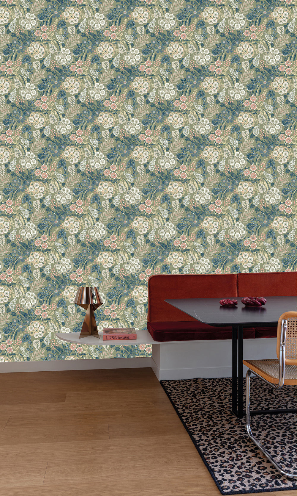Bandicoot/William Blue Tropical Bouquet Wallpaper R9748