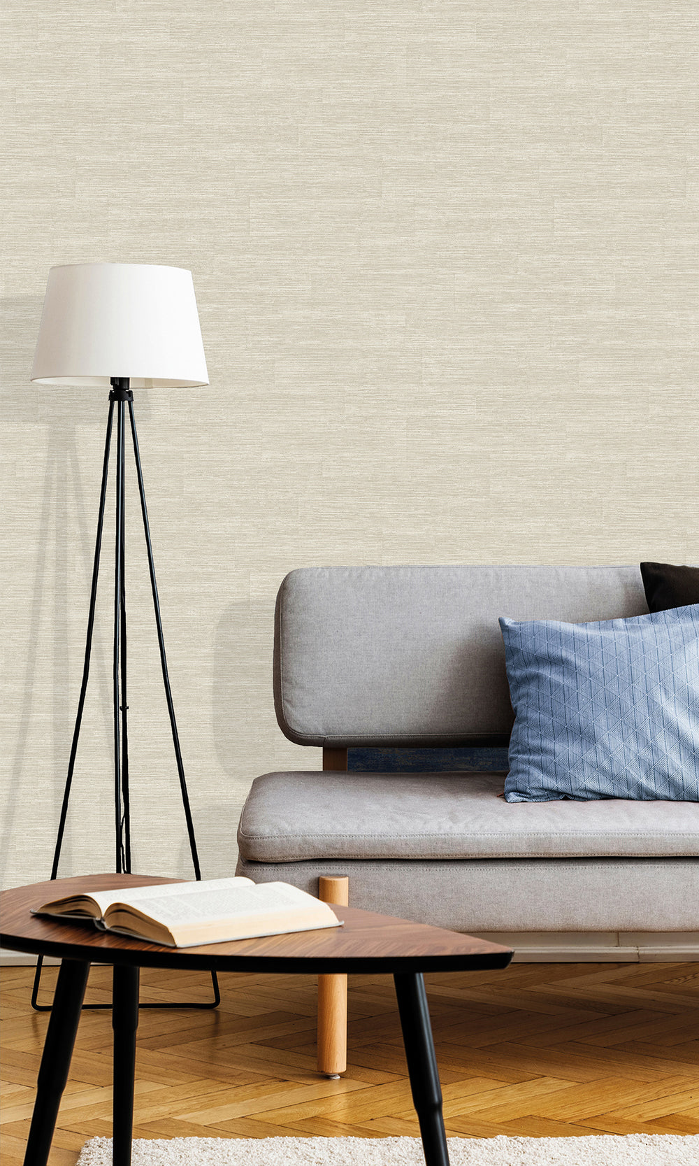 Turtledove Faux Grasscloth Wallpaper R9749
