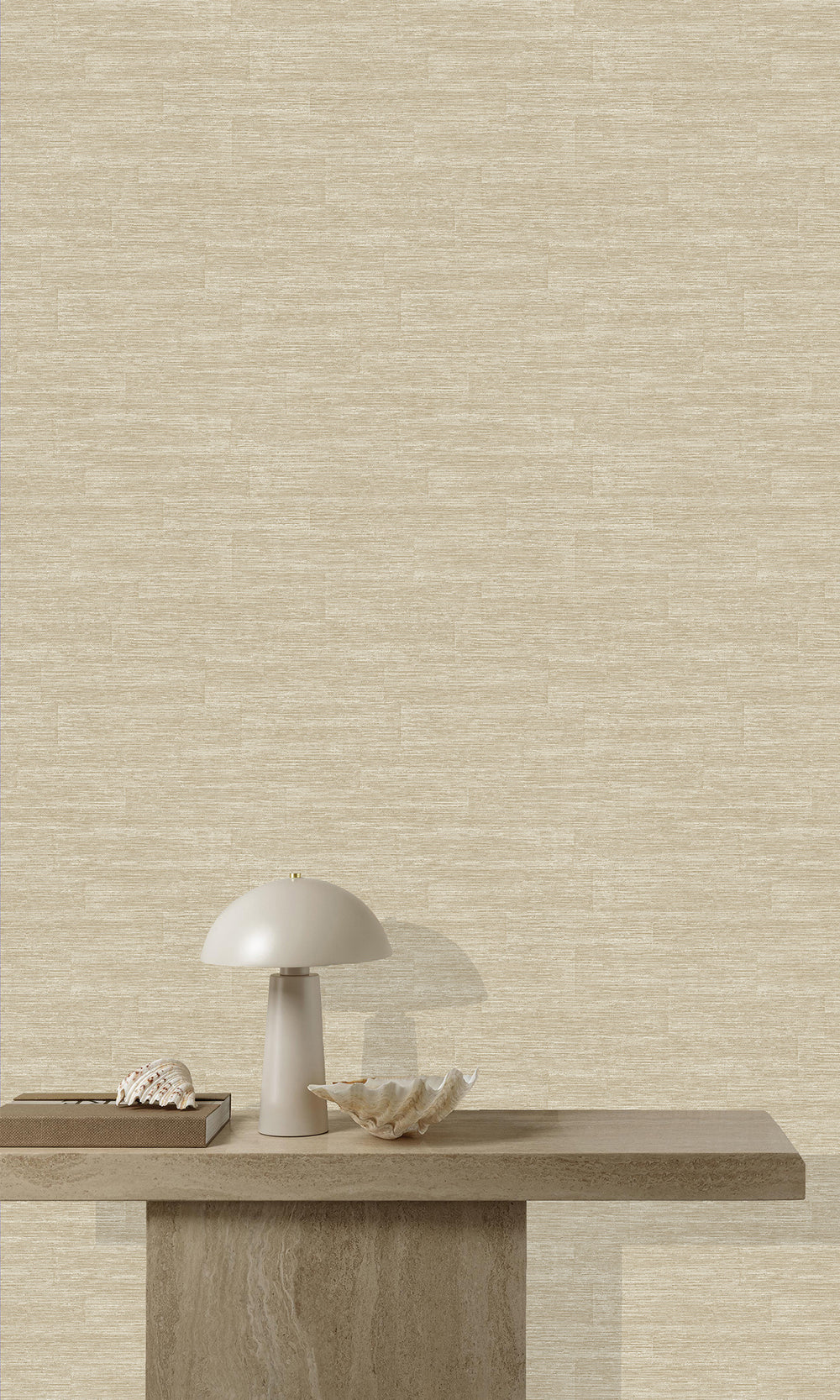 British Khaki Faux Grasscloth Wallpaper R9750
