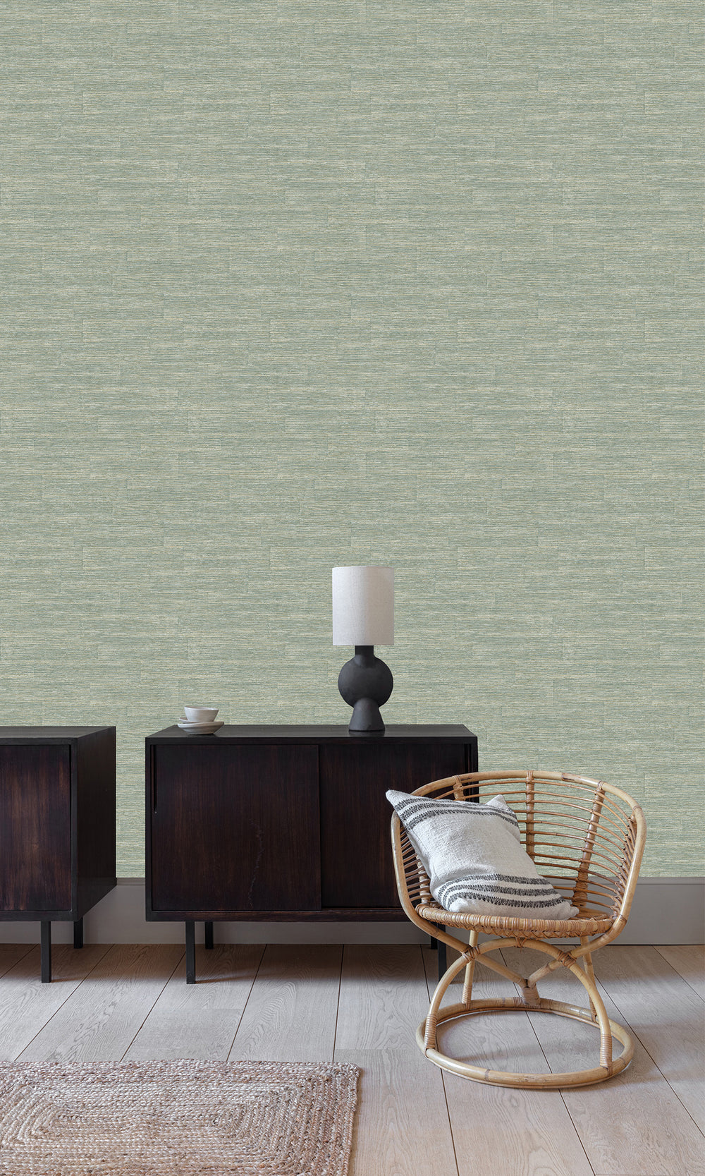 Mossleaf Faux Grasscloth Wallpaper R9752