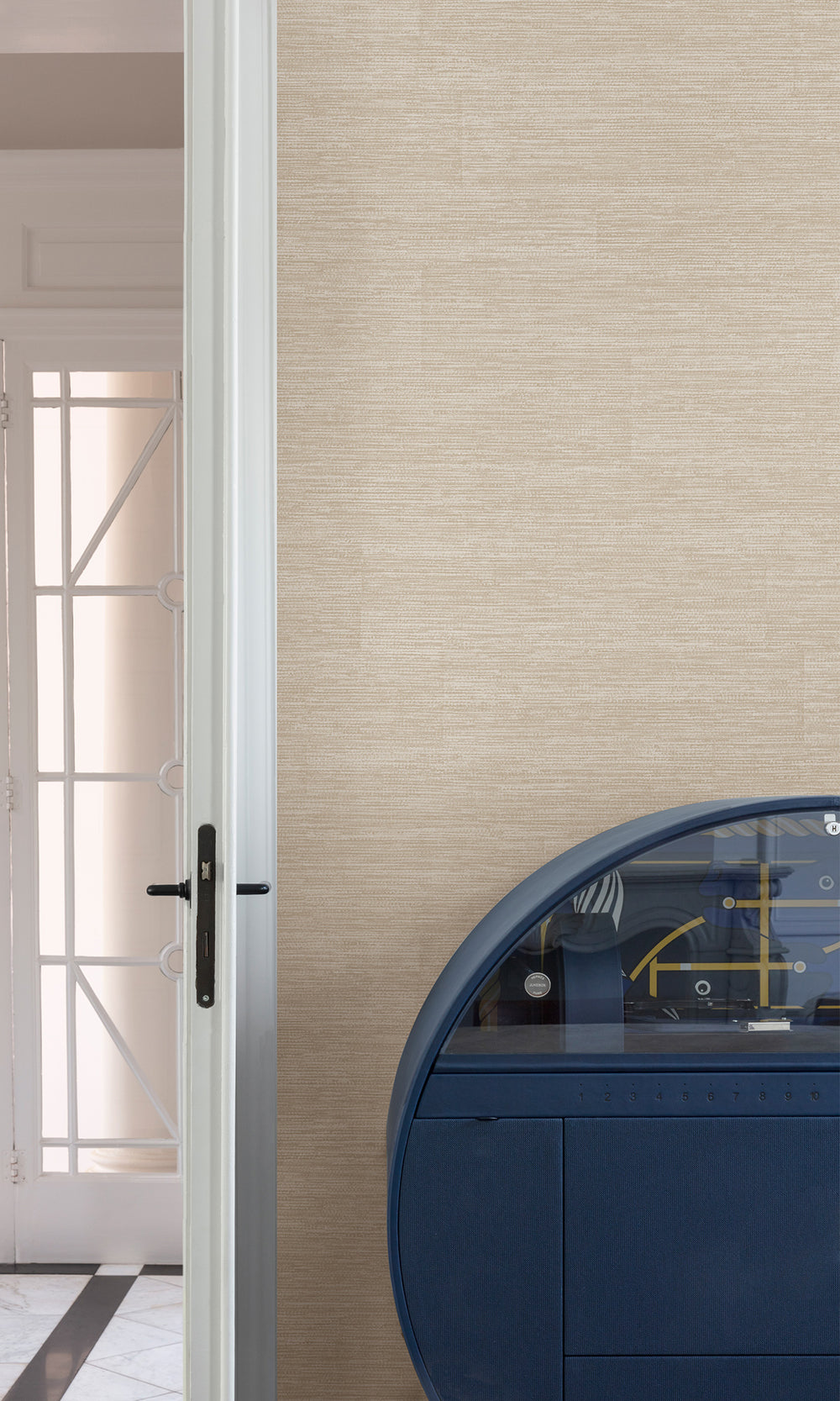 Arragonite Faux Grasscloth Wallpaper R9754