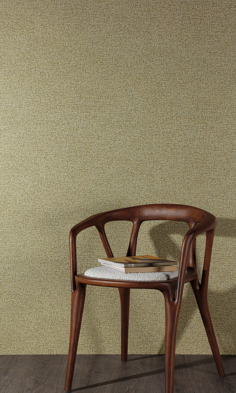 Grey Olive Abstract Plain Weave Wallpaper R9757