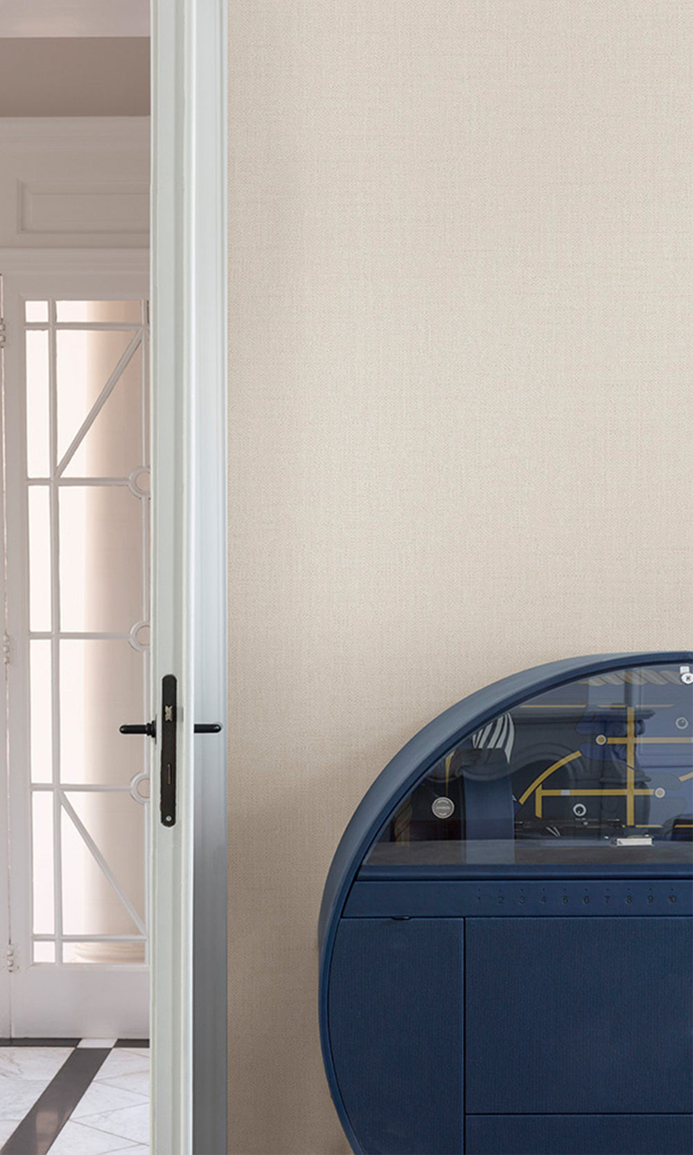 Ambrosia Ivory Fine Weave Wallpaper R9761