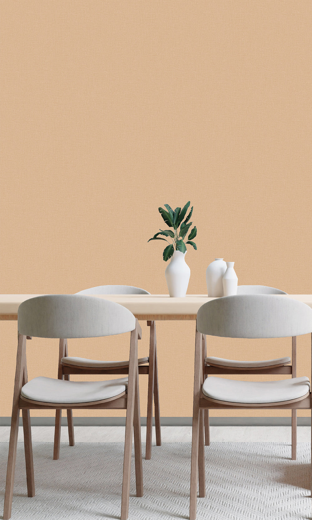 Honey Peach Fine Weave Wallpaper R9771