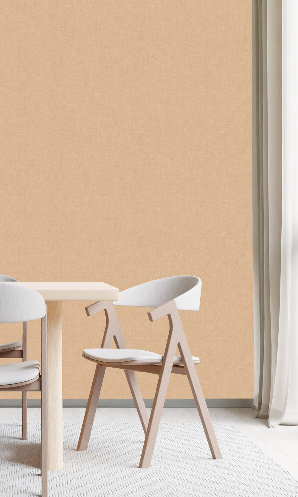 Honey Peach Fine Weave Wallpaper R9771