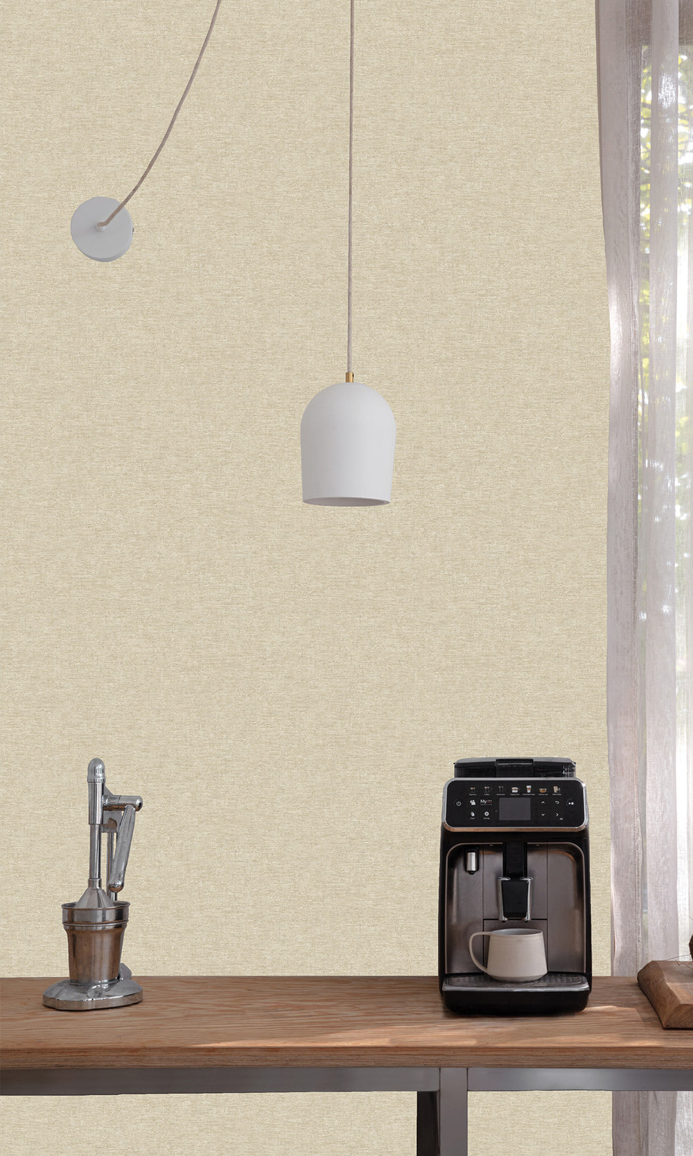 Sepia Tone Faux Concrete Wallpaper R9773