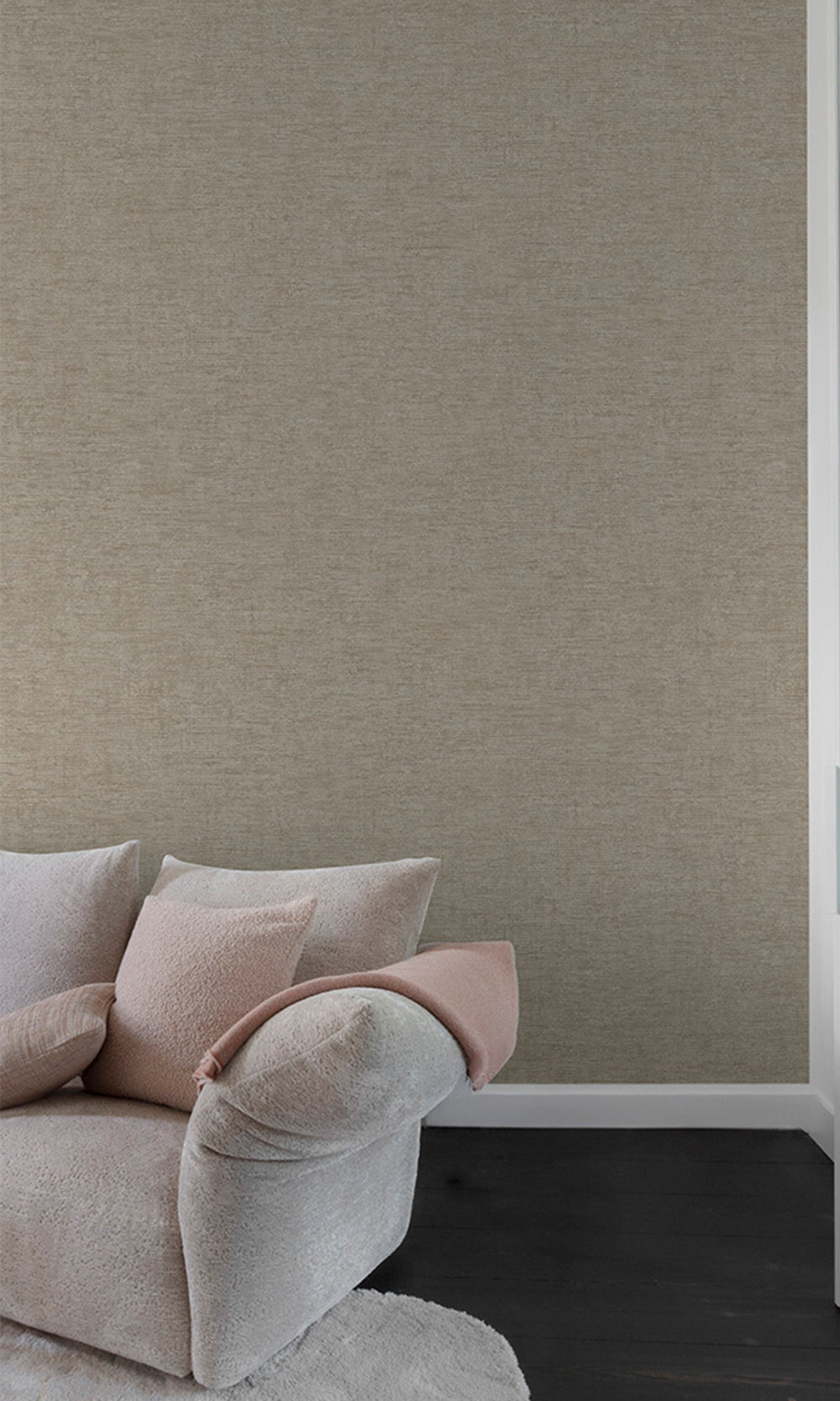 Oyster Grey Faux Concrete Wallpaper R9775