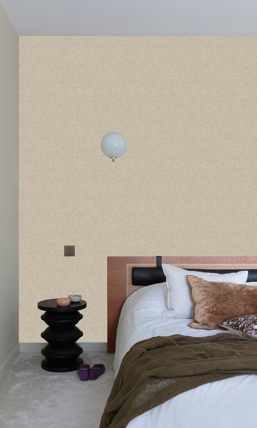 Oyster Grey Faux Concrete Wallpaper R9775