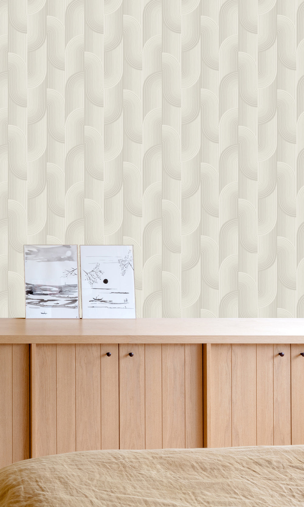 Moss Island Knitted Stripe Wallpaper R9787