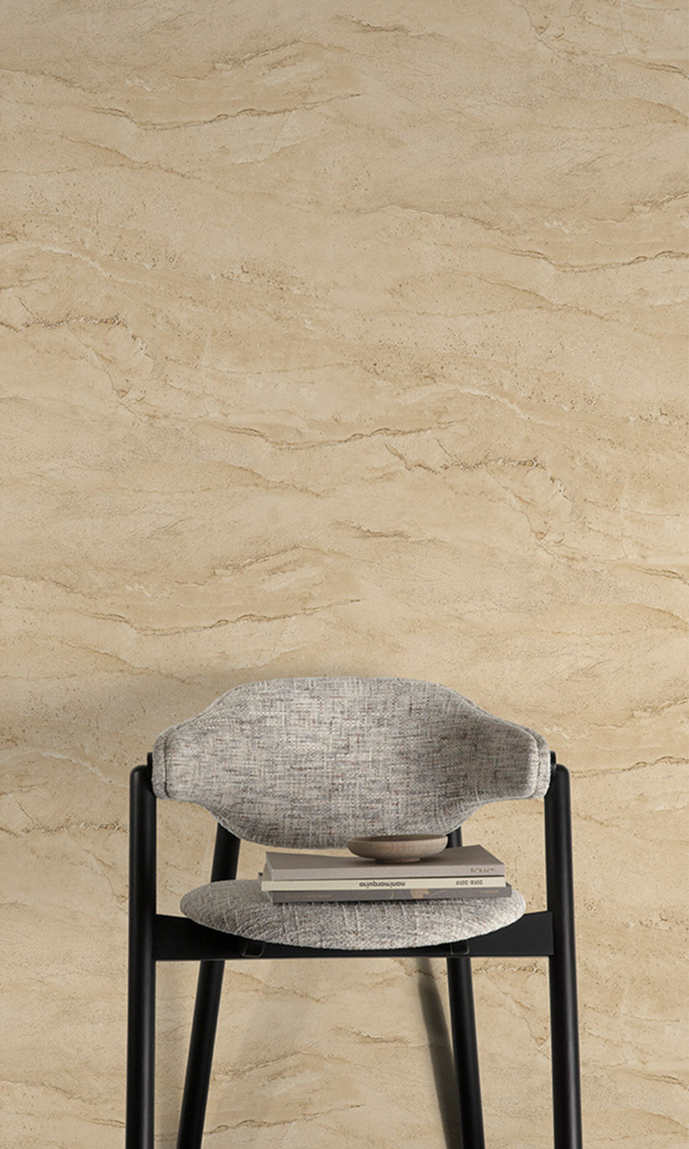 Beige Faux Marble Wallpaper R9800