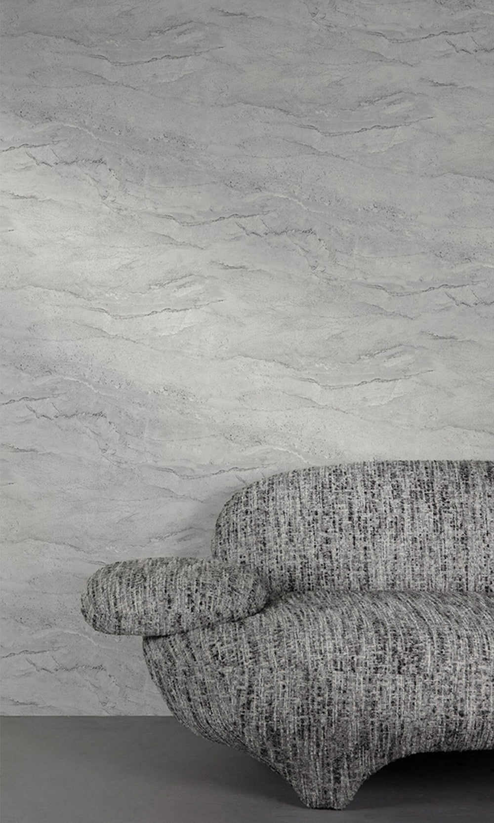 Grey Faux Marble Wallpaper R9801