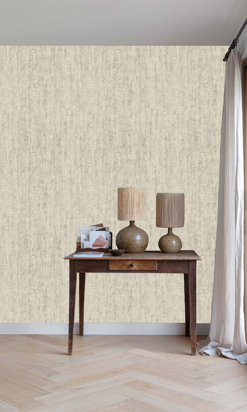 Dirty Beige Faux Paved Cement Wallpaper R9804